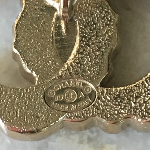 Chanel XL Gold Crystal Earrings - Picture 6 of 7